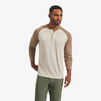 MIZZEN MAIN SHIRTS - LS SPORT STONE HEATHER / S EASY KNIT HENLEY
