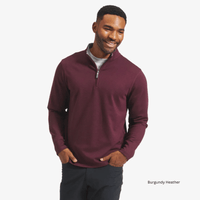 MIZZEN MAIN SWEATERS BURGUNDY HEATHER / M PROFLEX 1/4 ZIP