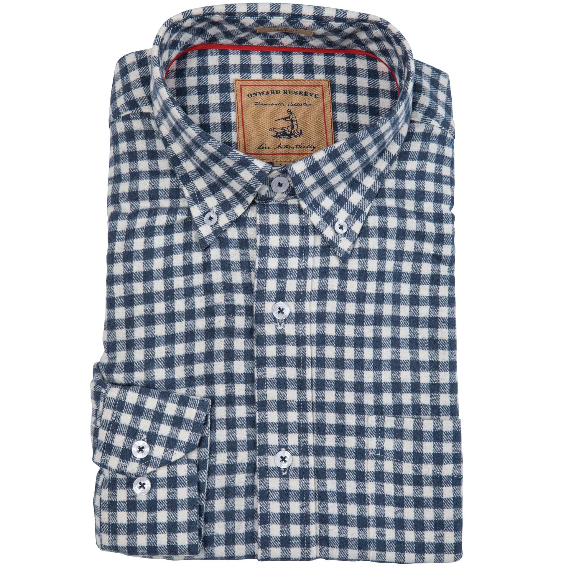 ONWARD RESERVE FLANNEL VINTAGE INDIGO / S MONROE CLASSIC FIT FIELD FLANNEL