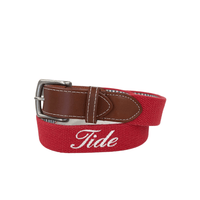 PETER MILLAR Belts CRIMSON / 40 TIDE BELT