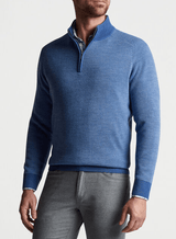 PETER MILLAR OUTERWEAR - 14 ZIP OVERLOOK RIB 1/4 ZIP