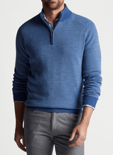 PETER MILLAR OUTERWEAR - 14 ZIP OVERLOOK RIB 1/4 ZIP