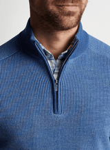 PETER MILLAR OUTERWEAR - 14 ZIP OVERLOOK RIB 1/4 ZIP