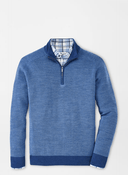 PETER MILLAR OUTERWEAR - 14 ZIP STORM / M OVERLOOK RIB 1/4 ZIP