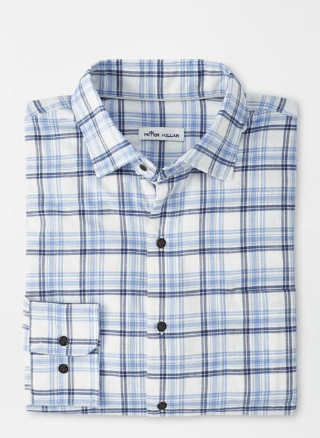 PETER MILLAR Sport Shirts IVORY / M MALLORD VIEW COTTON SPORTS SHIRT