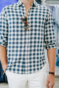 RAILS FLANNEL VIKING BLUE GREY MELANGE / M WYATT