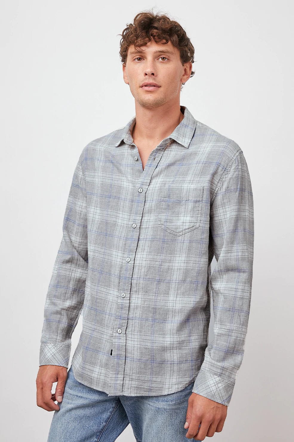 RAILS S/S SPORT HEATHER SKY / XXL RAILS WYATT