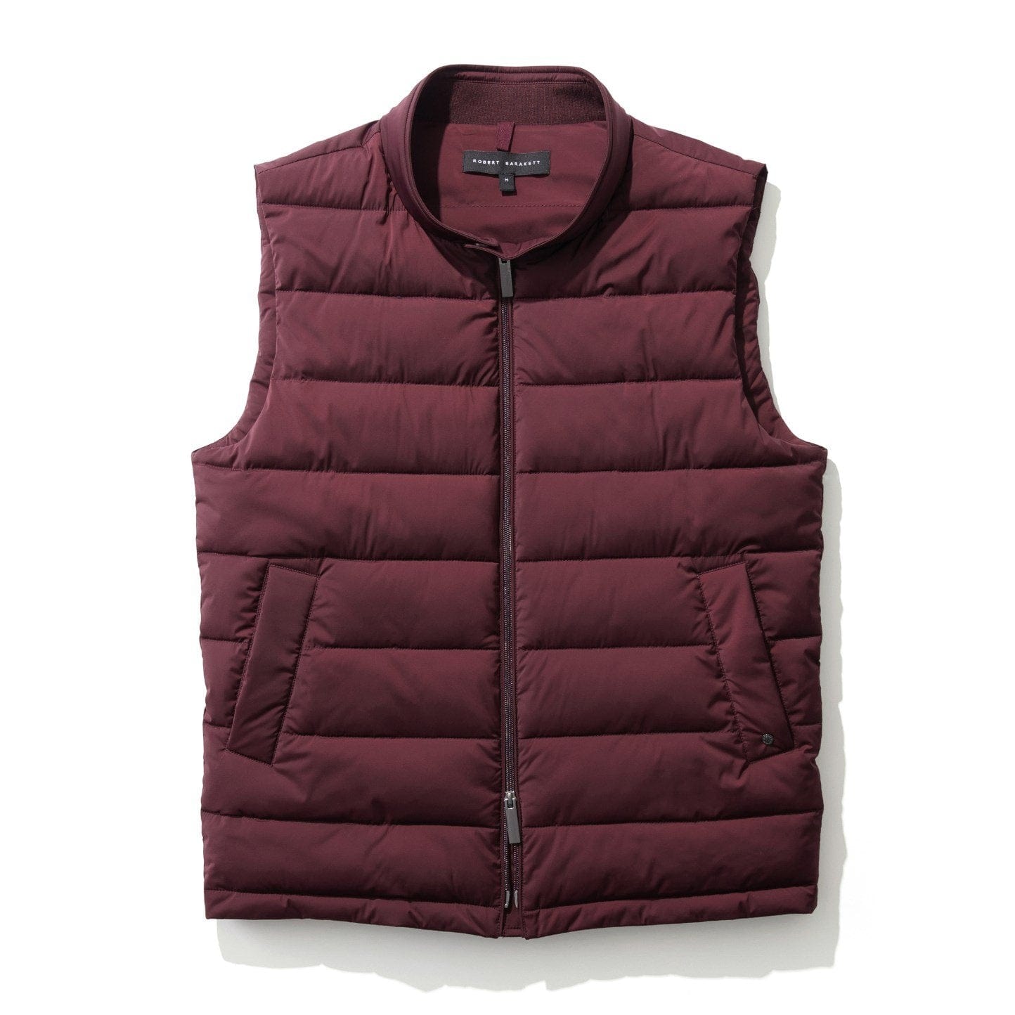 ROBERT BARAKETT BURGUNDY / XXL CHRISTIAN QUILTED VEST