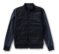 ROBERT BARAKETT OUTERWEAR - JACKET NAVY / M RENOIR QUILTED JACKET