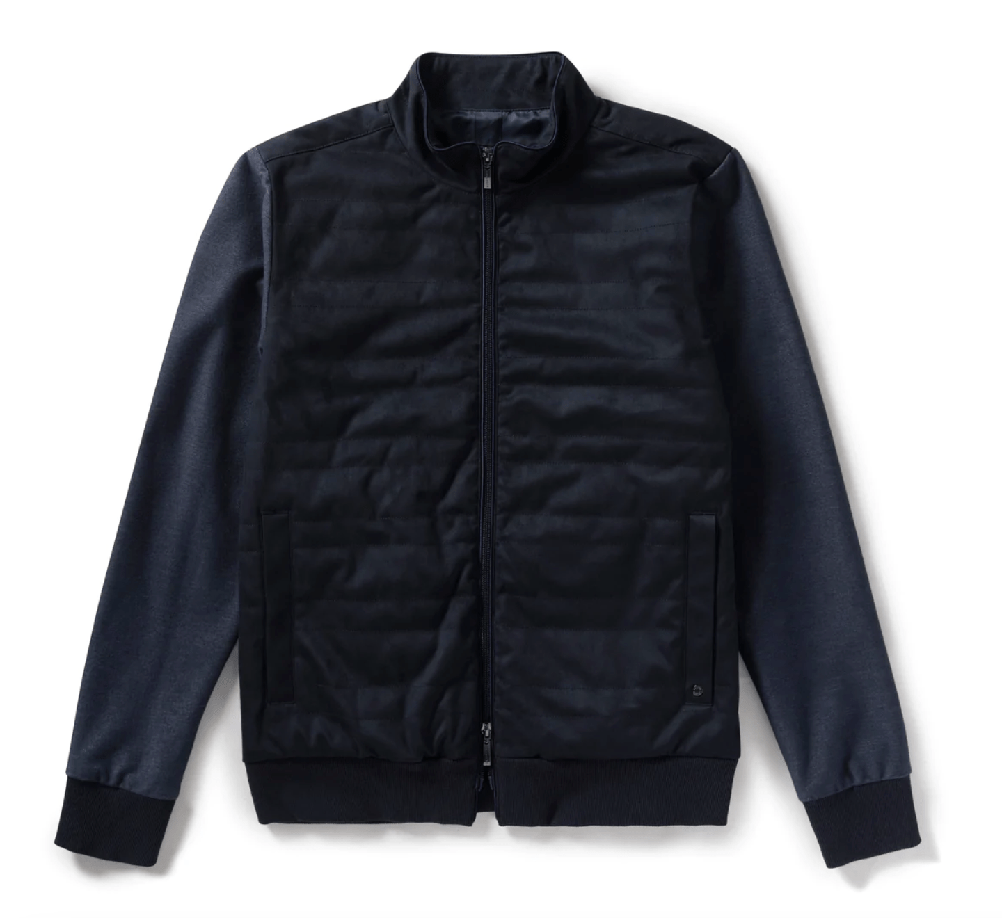 ROBERT BARAKETT OUTERWEAR - JACKET NAVY / M RENOIR QUILTED JACKET