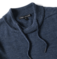 ROBERT BARAKETT SWEATERS HARMIN CROSSOVER MOCK SWEATER