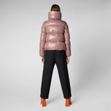 SAVE THE DUCK WOMENS - OUTERWEAR - JACKET ISLA PUFFER JACKET WITH TALL STANDING COLLAR