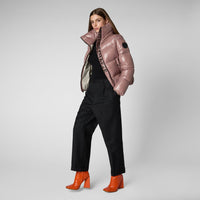 SAVE THE DUCK WOMENS - OUTERWEAR - JACKET ISLA PUFFER JACKET WITH TALL STANDING COLLAR