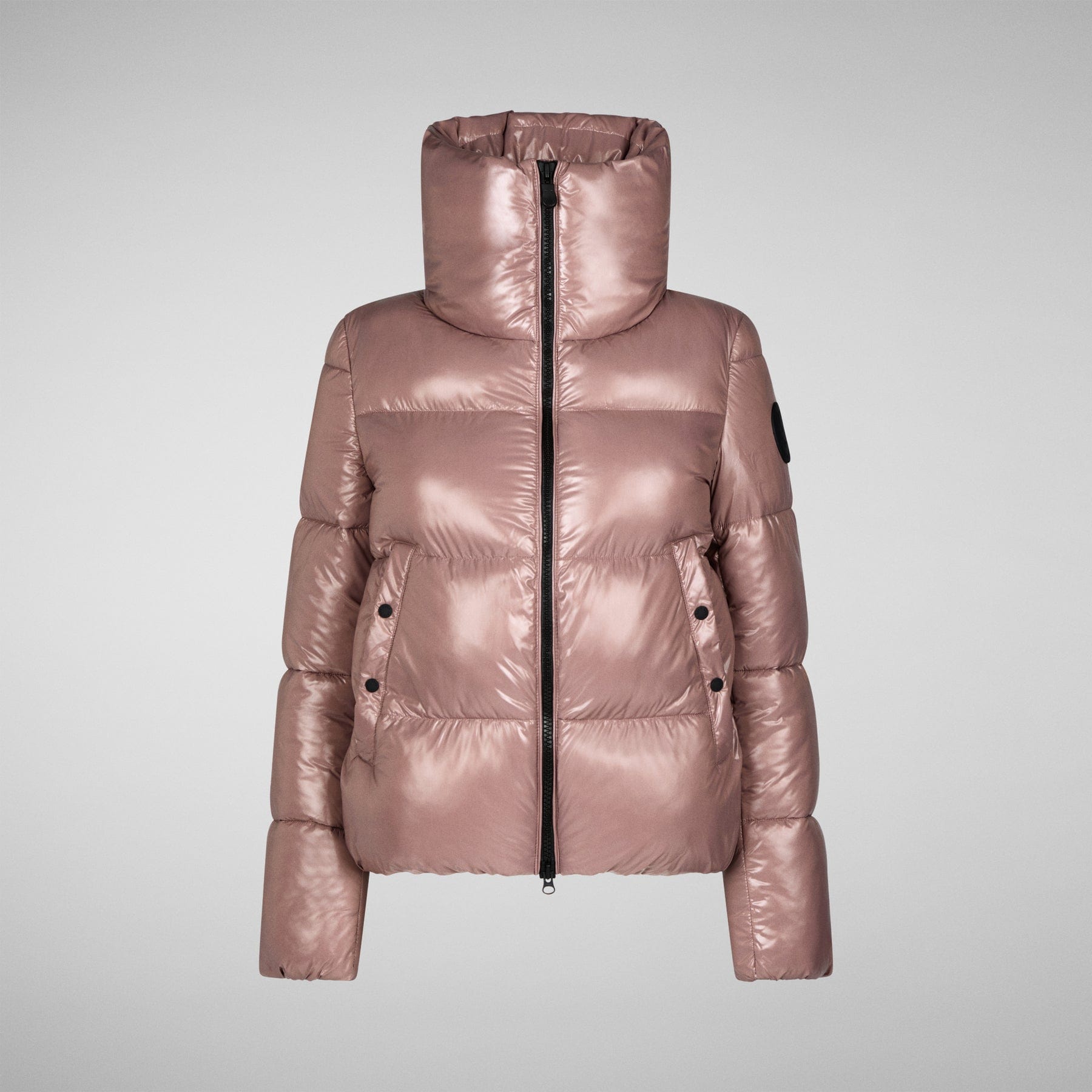 SAVE THE DUCK WOMENS - OUTERWEAR - JACKET ISLA PUFFER JACKET WITH TALL STANDING COLLAR