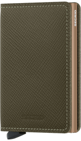 SECRID WALLETS SAFFIANO OLIVE SLIMWALLET ORIGINAL