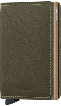 SECRID WALLETS SAFFIANO OLIVE SLIMWALLET ORIGINAL