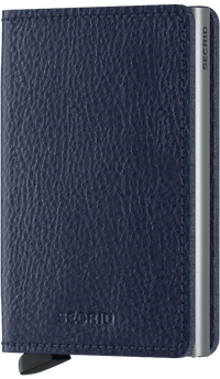 SECRID WALLETS VEG NAVY SILVER SLIMWALLET ORIGINAL