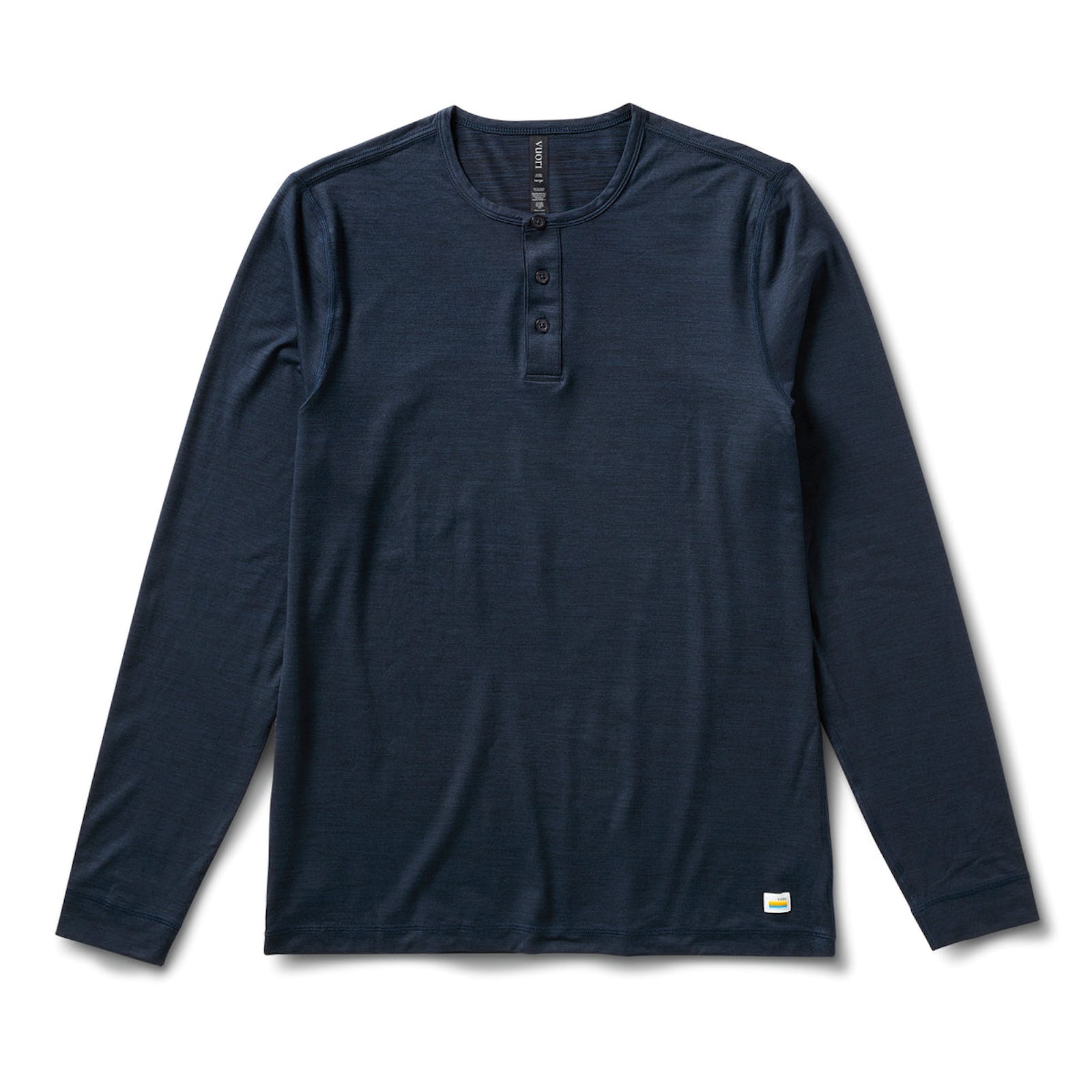 VUORI INK HEATHER / 2XL L/S EASE PERFORMANCE HENLEY
